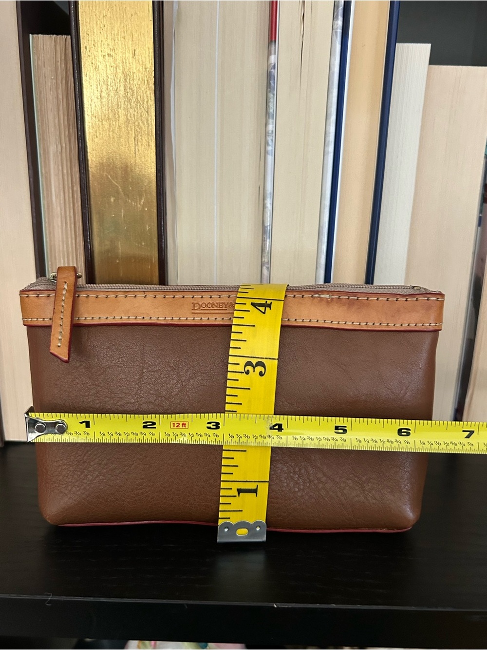 Dooney & Bourke Brown and Tan Cosmetics Bag - Picture 11 of 12